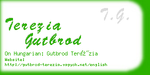 terezia gutbrod business card